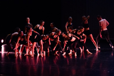 Ensemble de danseurs contemporains